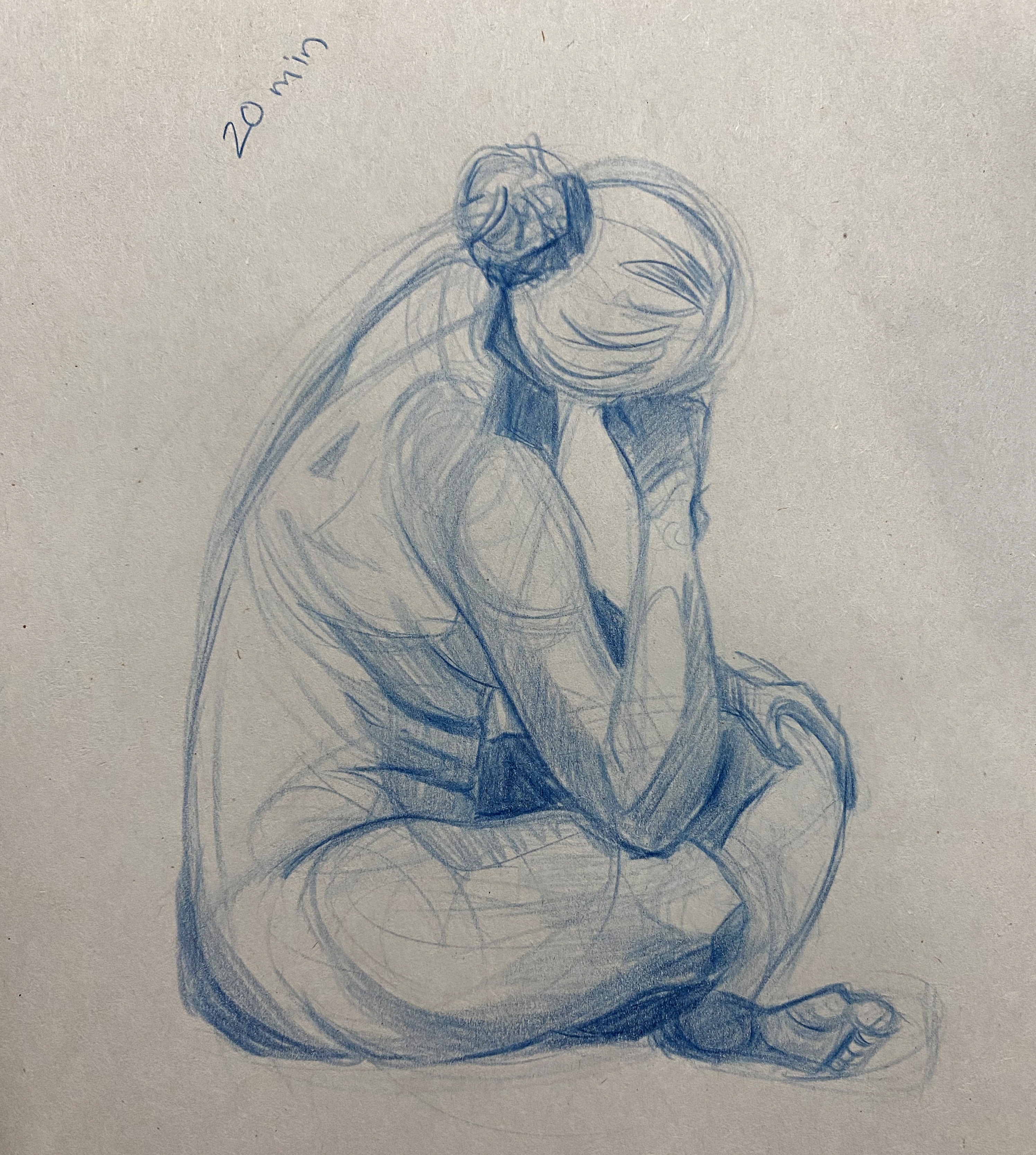 20min sitting pose